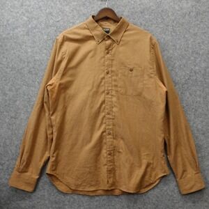 Todd Snyder Shirt Mens M Camel Cotton Cashmere Brushed Twill Button Down Gusset